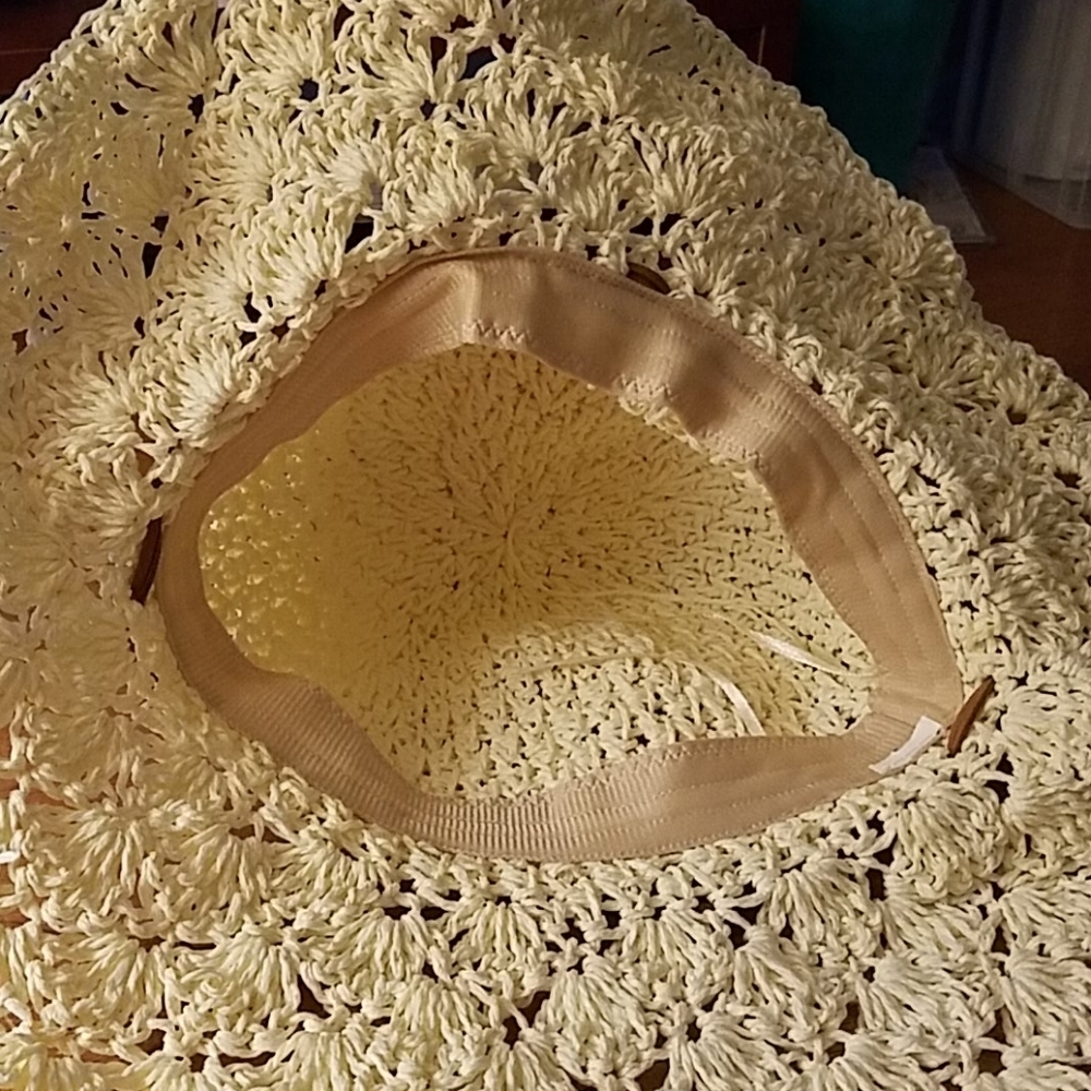 Summer Hat Suede Trim - Picture 3 of 3